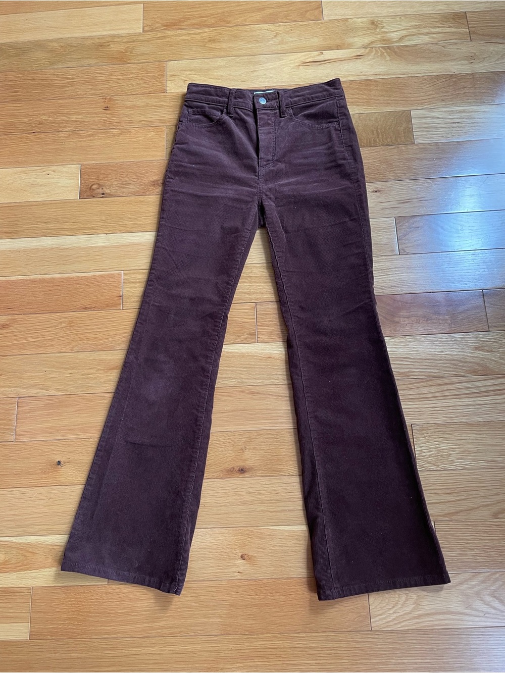 Loft High-Rise Corduroy Flared Pants